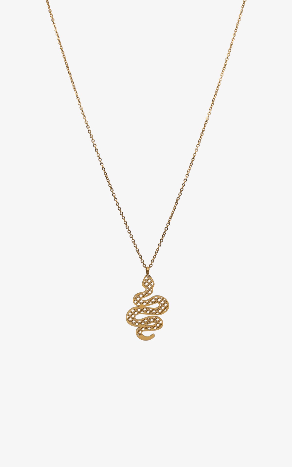 Geometric Serpent Necklace