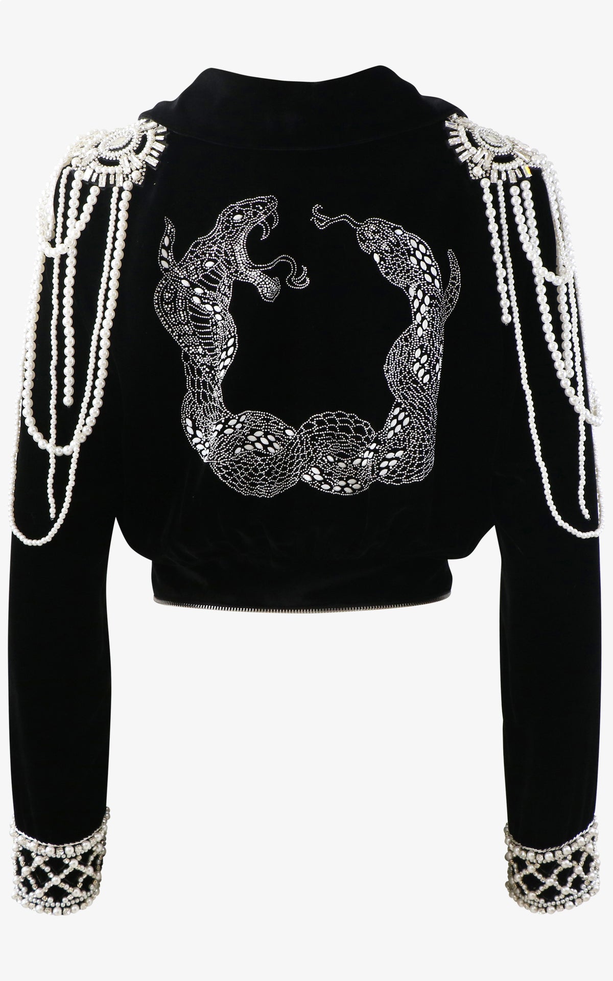 Revelation Royal Cape With Pearl Embellishments