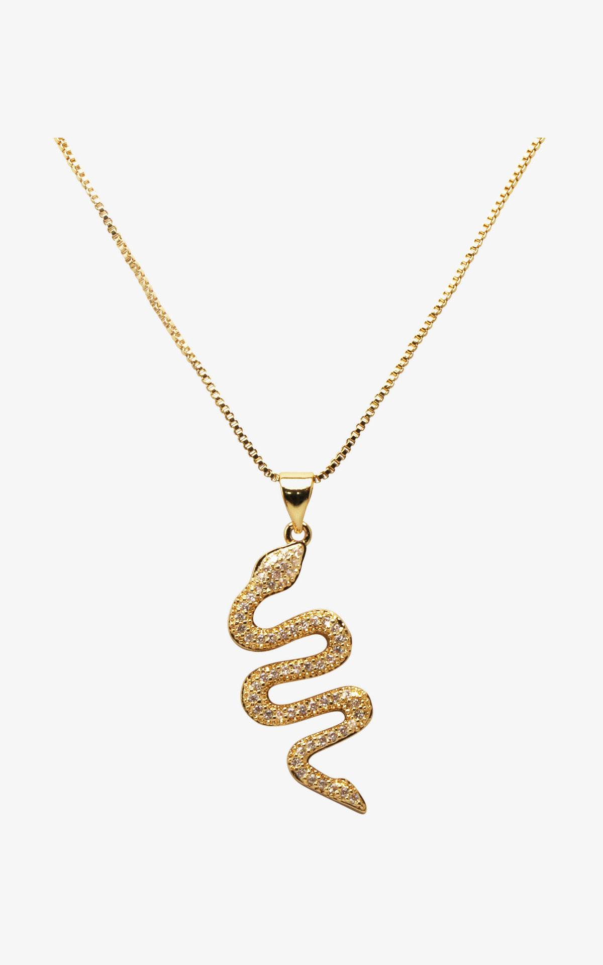 Diamond Snake Necklace