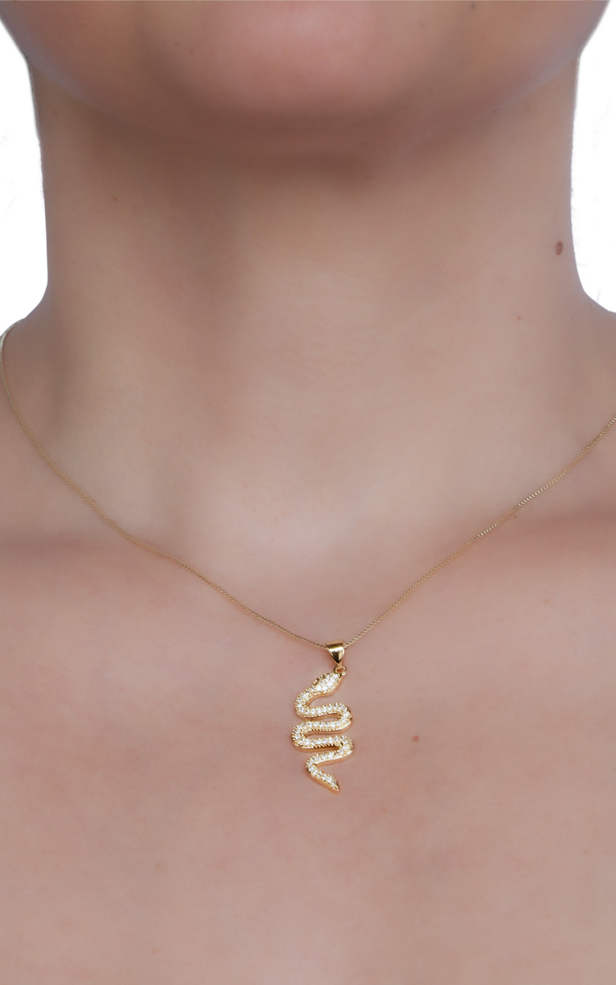 Diamond Snake Necklace