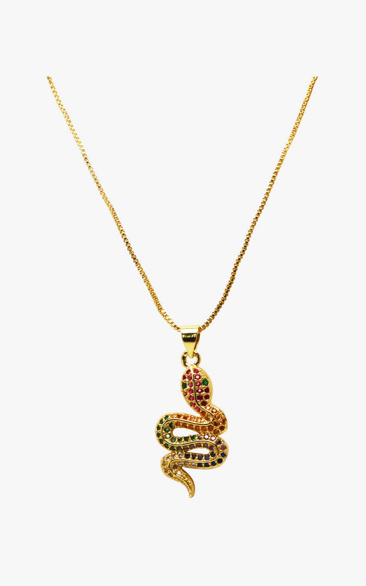 Rainbow Snake Necklace