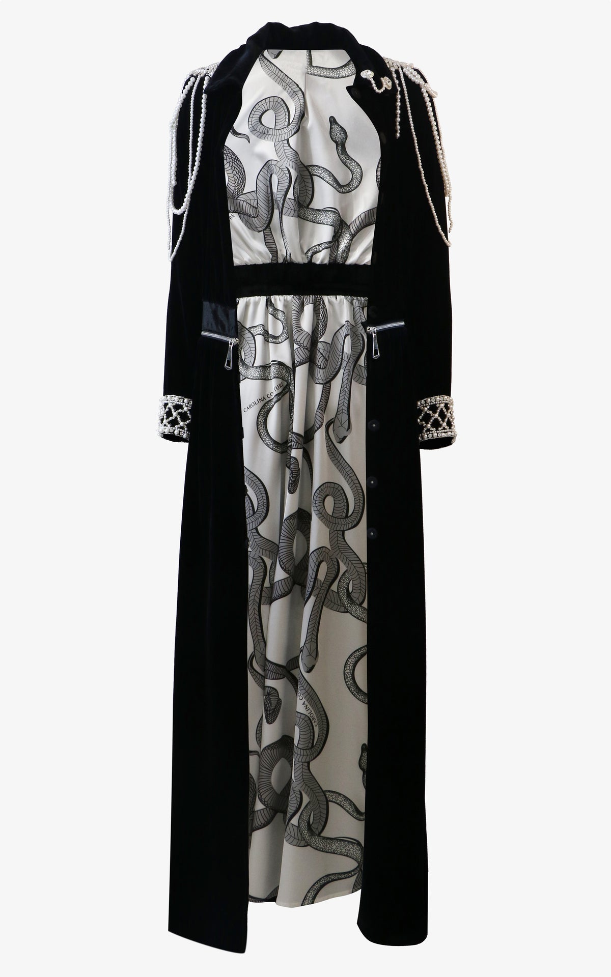 Revelation Royal Cape With Pearl Embellishments