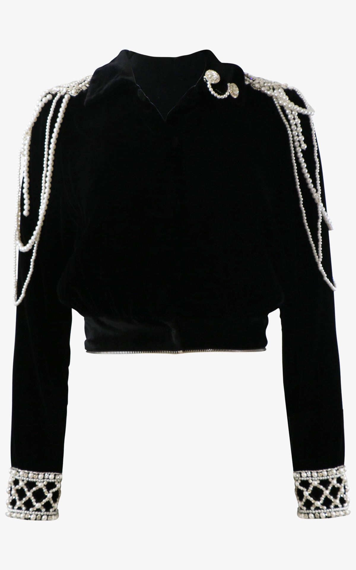 Revelation Royal Cape With Pearl Embellishments
