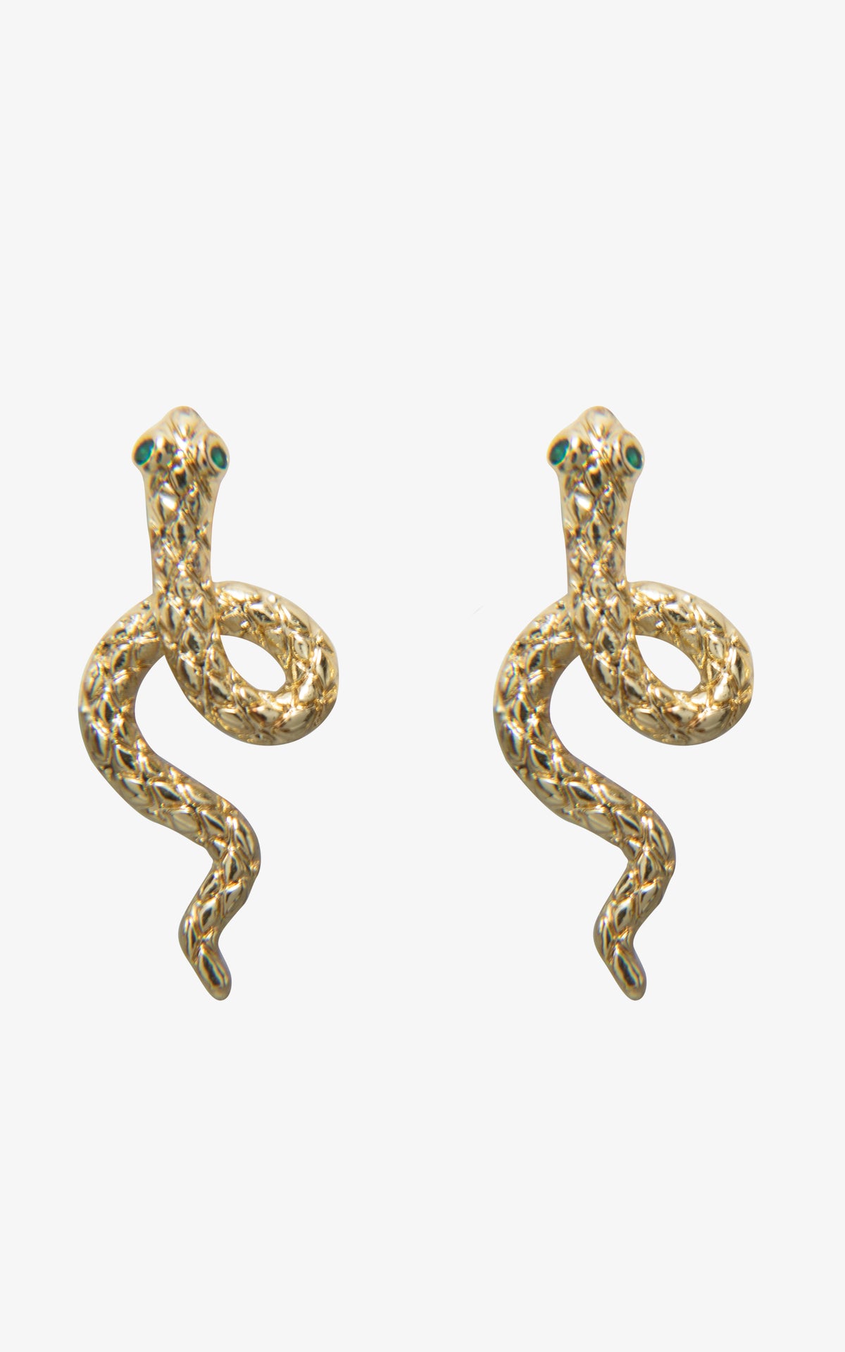 Swirled Snake Stud Earrings